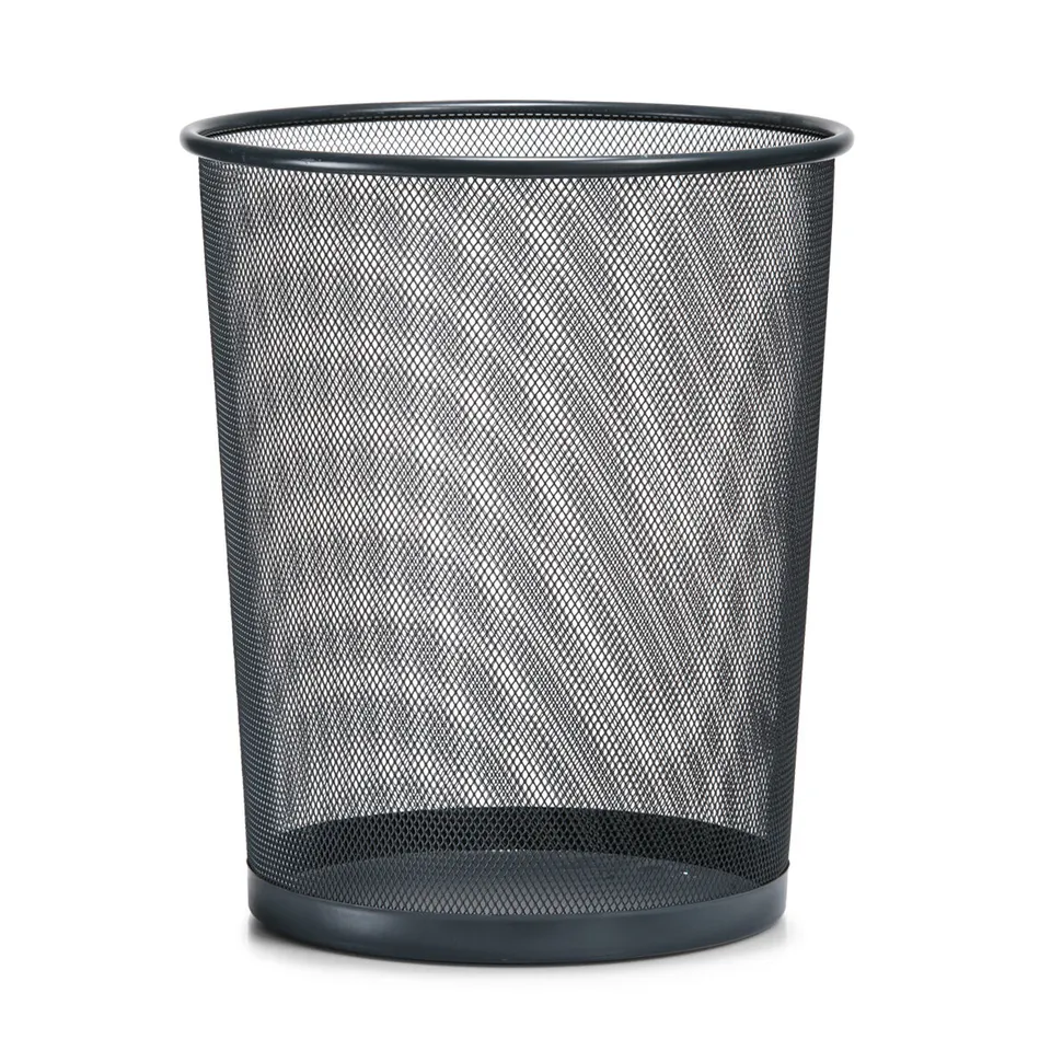 zeller-office-papierkorb-mesh-metall-anthrazit image 1