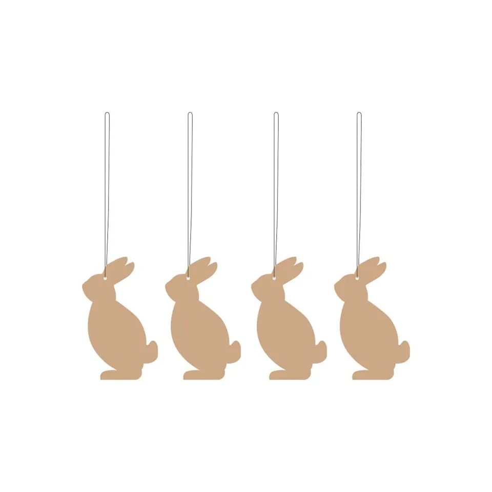 cooee-design-seasonal-easter-deco-hare-hase-cafe-au-lait-4er image 1