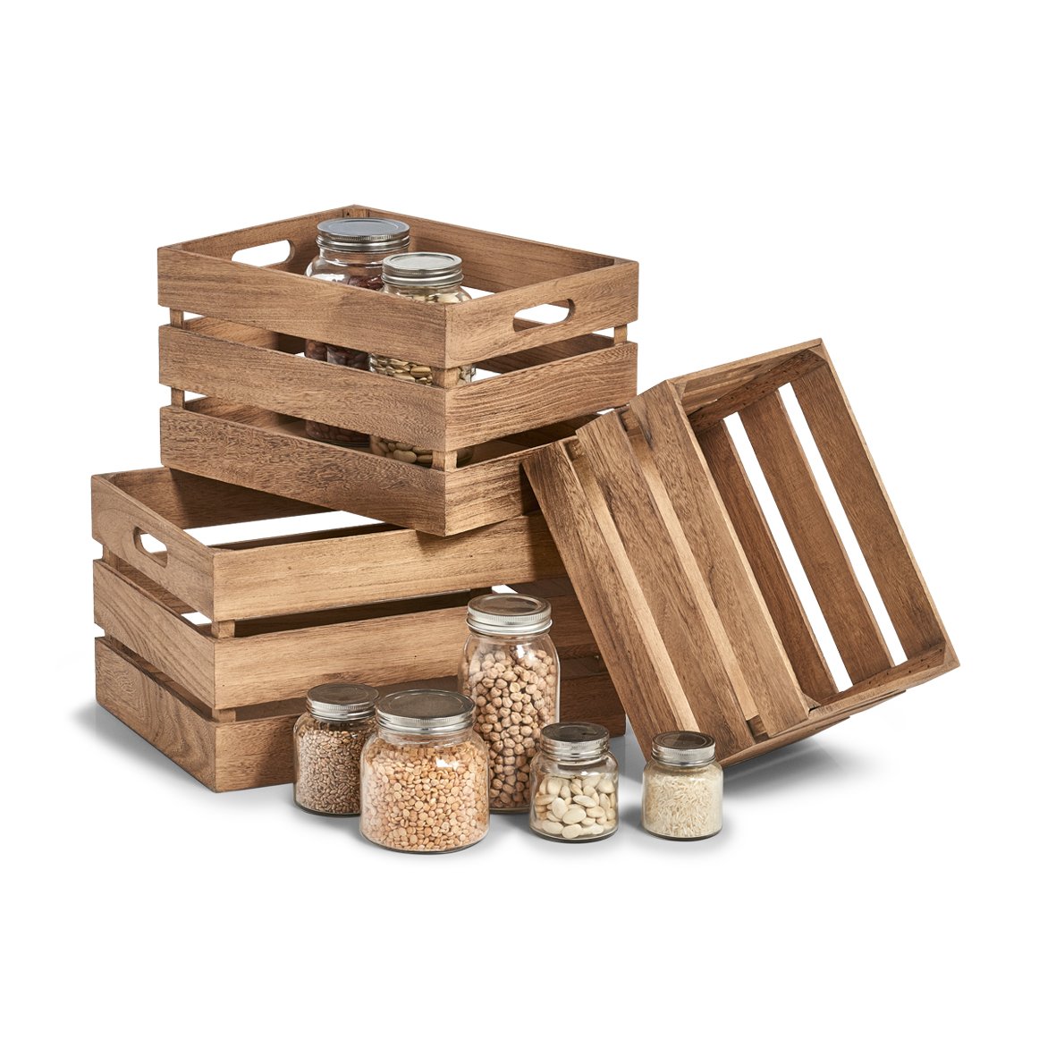zeller-present-home-living-aufbewahrungskiste-vintage-holz-braun image 6