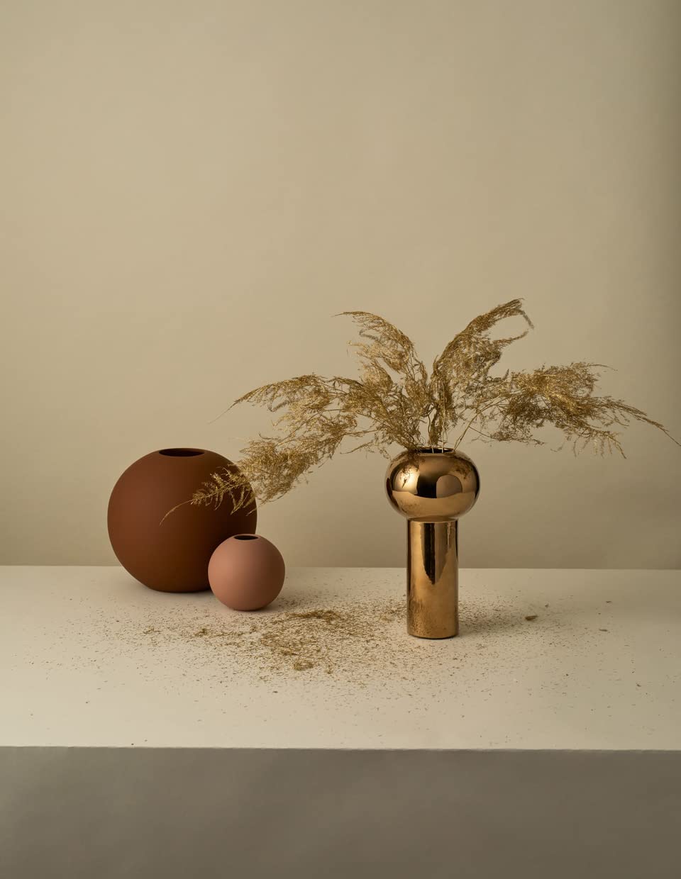cooee-design-pillar-vase-gold-24-cm-keramik-matt image 2