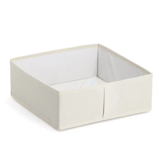 zeller-home-living-aufbewahrungsbox-polyester-beige-faltbar image 1