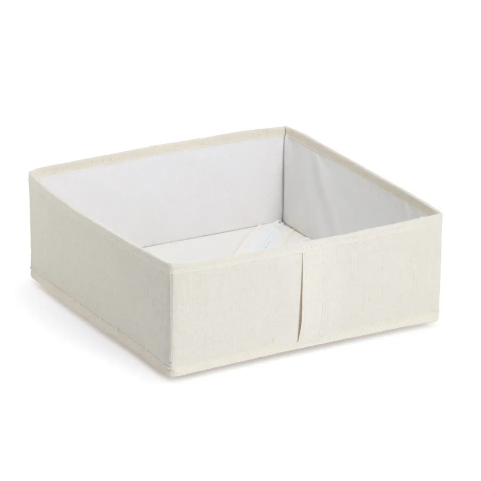 zeller-home-living-aufbewahrungsbox-polyester-beige-faltbar image 1