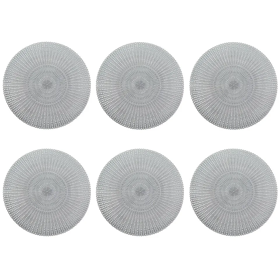 zeller-present-cut-out-platzset-6er-set-silber-tischset image 1