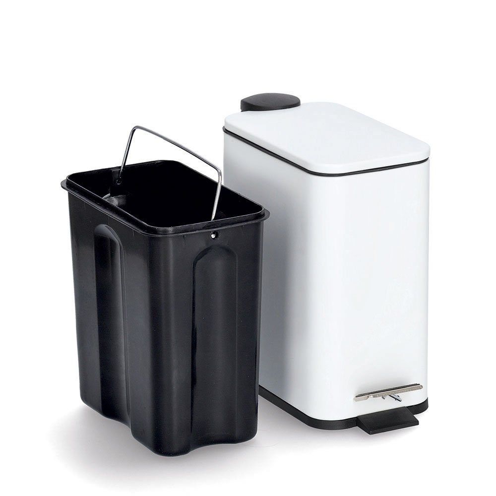 zeller-present-bad-treteimer-5-liter-soft-close-schmal-metall image 2