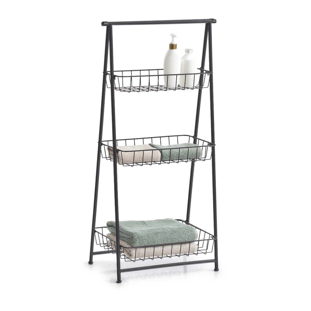 zeller-present-home-standregal-3-lagig-metall-schwarz image 4