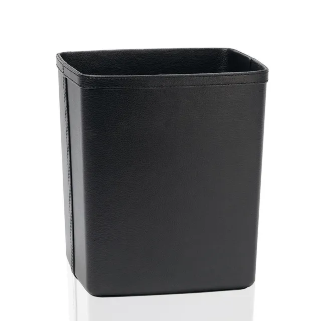 andrea-house-ba-o-papierkorb-schwarz-leder-optik-b-ro image 1