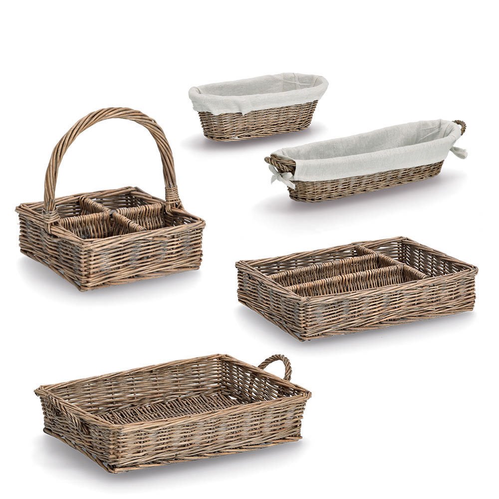 zeller-present-home-living-baguette-korb-weide-mit-beutel image 4