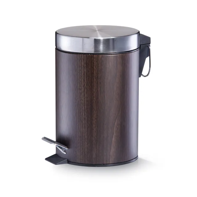 zeller-present-bad-kosmetikeimer-walnuss-3l-mit-pedal image 1