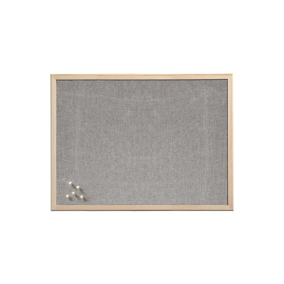 zeller-present-office-pinboard-leinen-kiefer-pinnwand-natur image 1