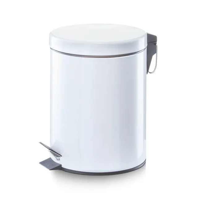 zeller-present-bad-treteimer-5-liter-wei-metall image 1