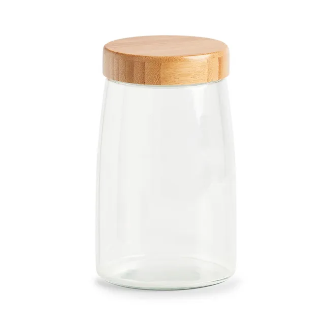 zeller-present-k-che-vorratsglas-bambusdeckel-1600-ml-dicht image 1