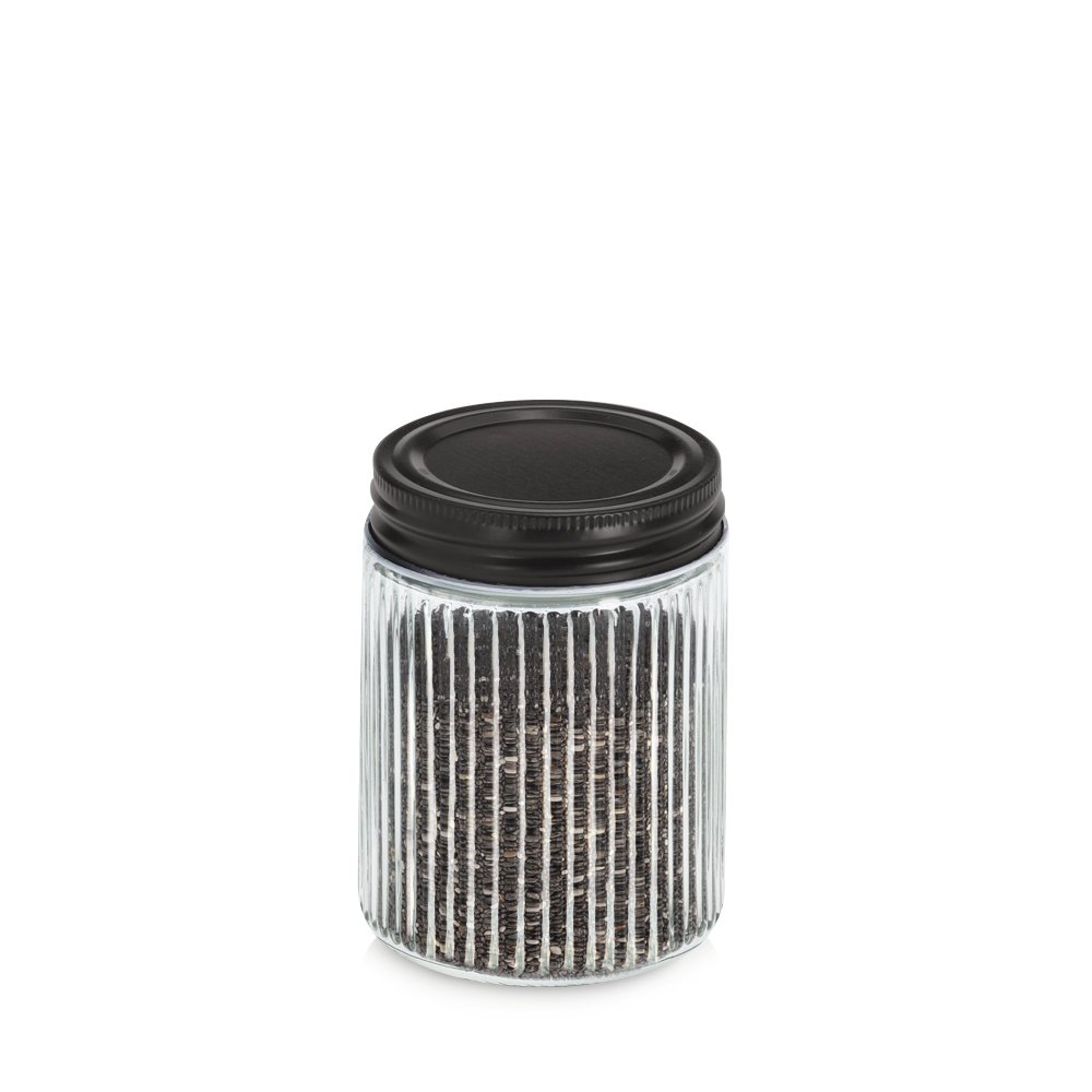 zeller-present-vorratsglas-metalldeckel-300-ml-geriffelt image 2