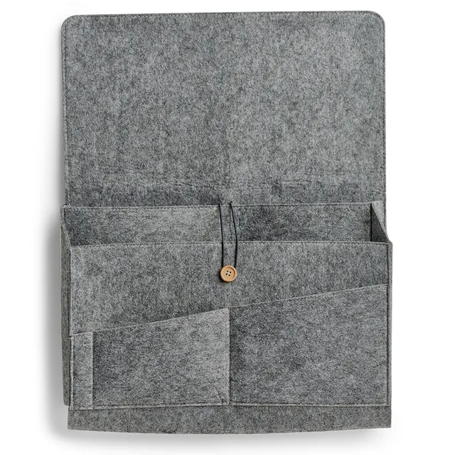 zeller-present-home-living-couch-organizer-filz-grau-sofatasche image 1