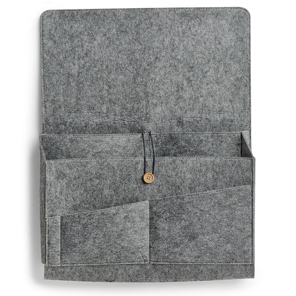 zeller-present-home-living-couch-organizer-filz-grau-sofatasche image 1