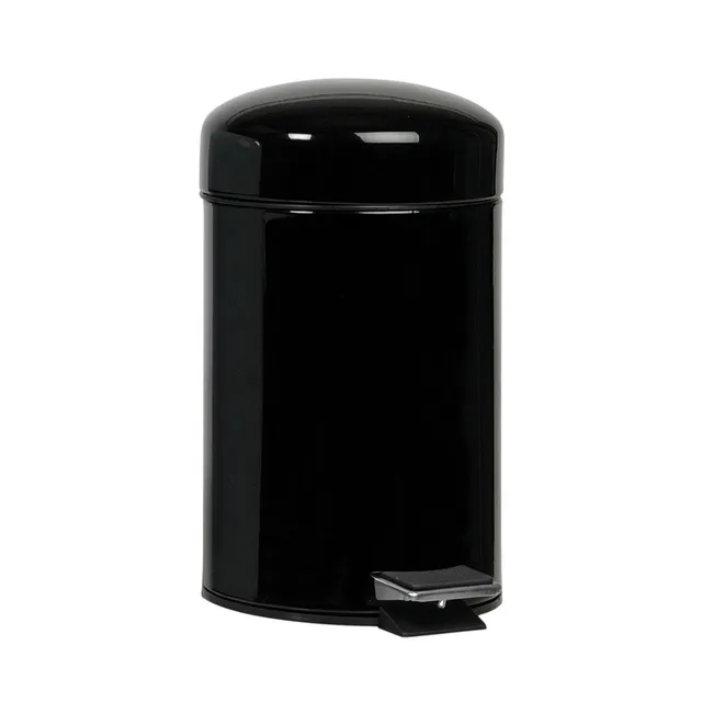 andrea-house-papierkorb-bad-schwarz-metall-industrial image 1
