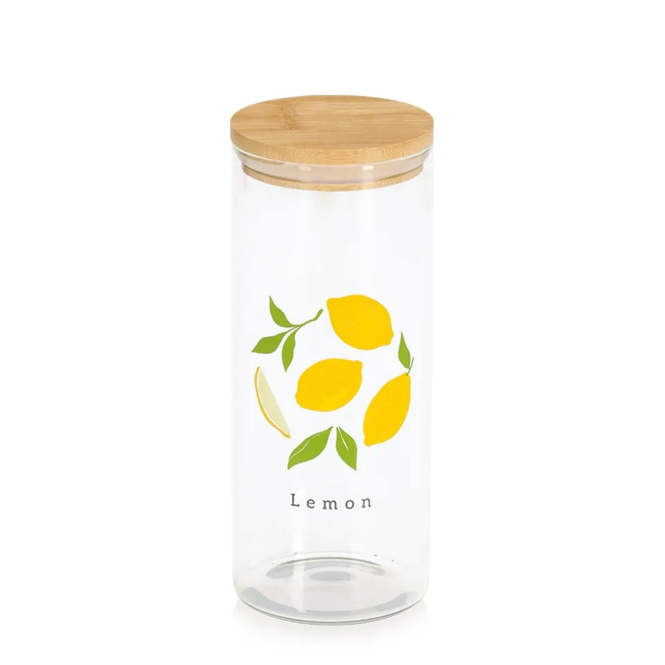 zeller-present-k-che-vorratsglas-lemon-1150-ml-bambusdeckel image 1