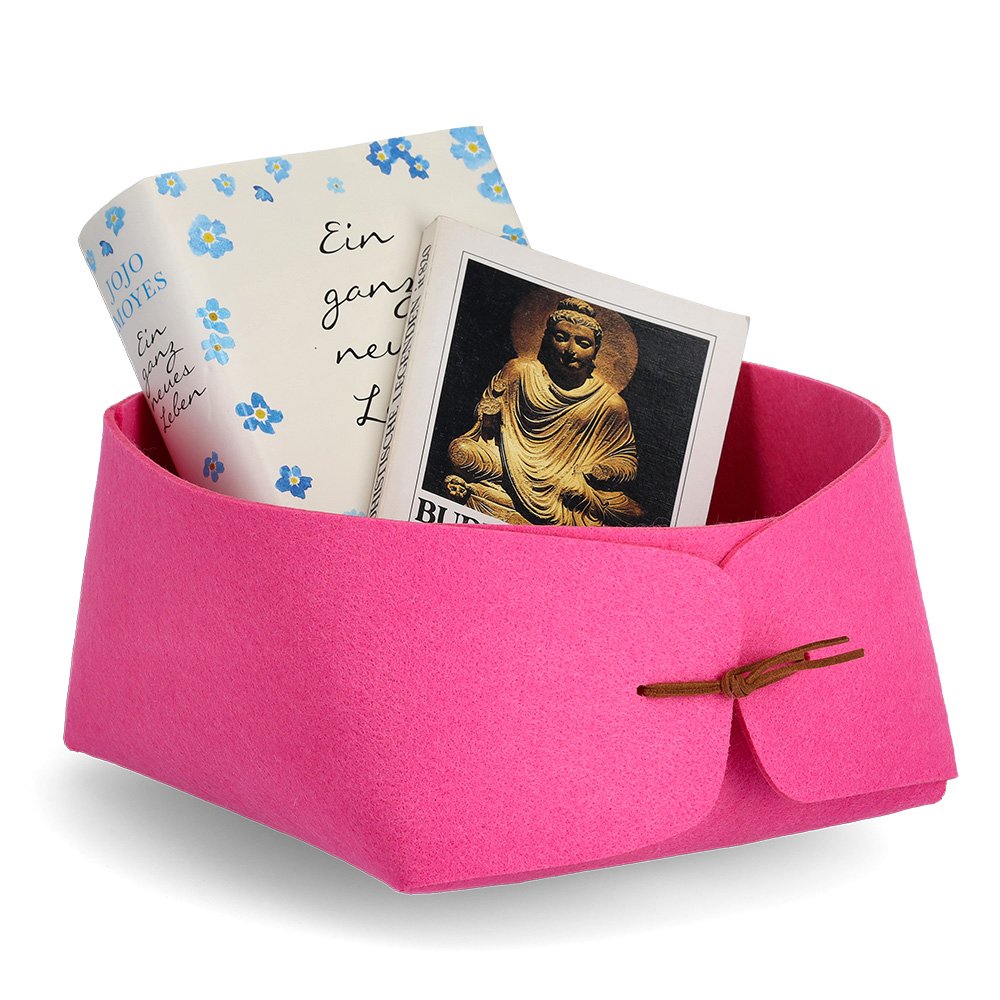 zeller-present-home-aufbewahrungskorb-filz-pink image 2