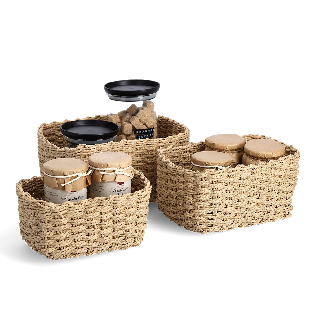 zeller-present-home-living-aufbewahrungskorb-set-3-tlg-papiergeflecht image 2