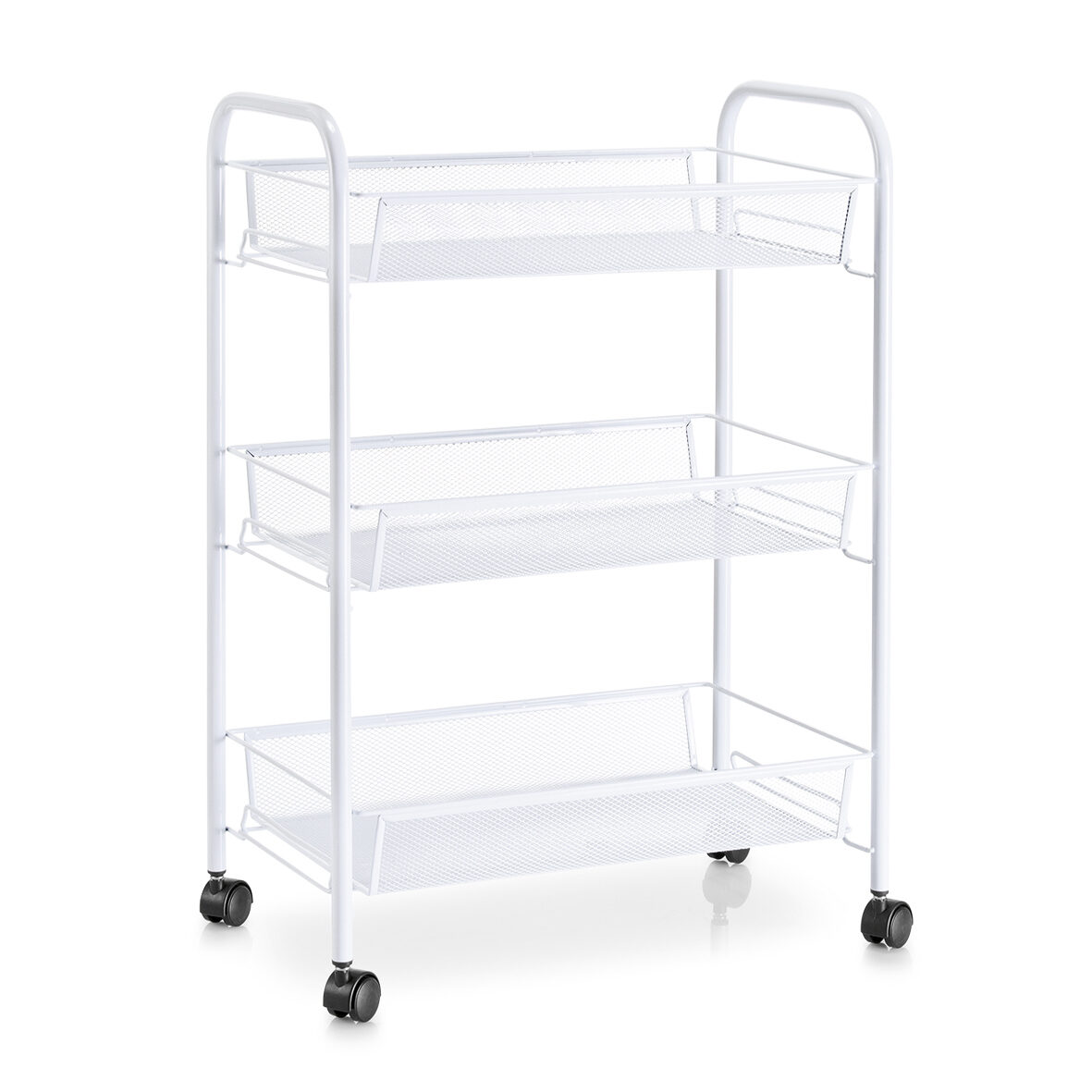 zeller-present-home-living-rollwagen-mesh-servierwagen-wei image 1