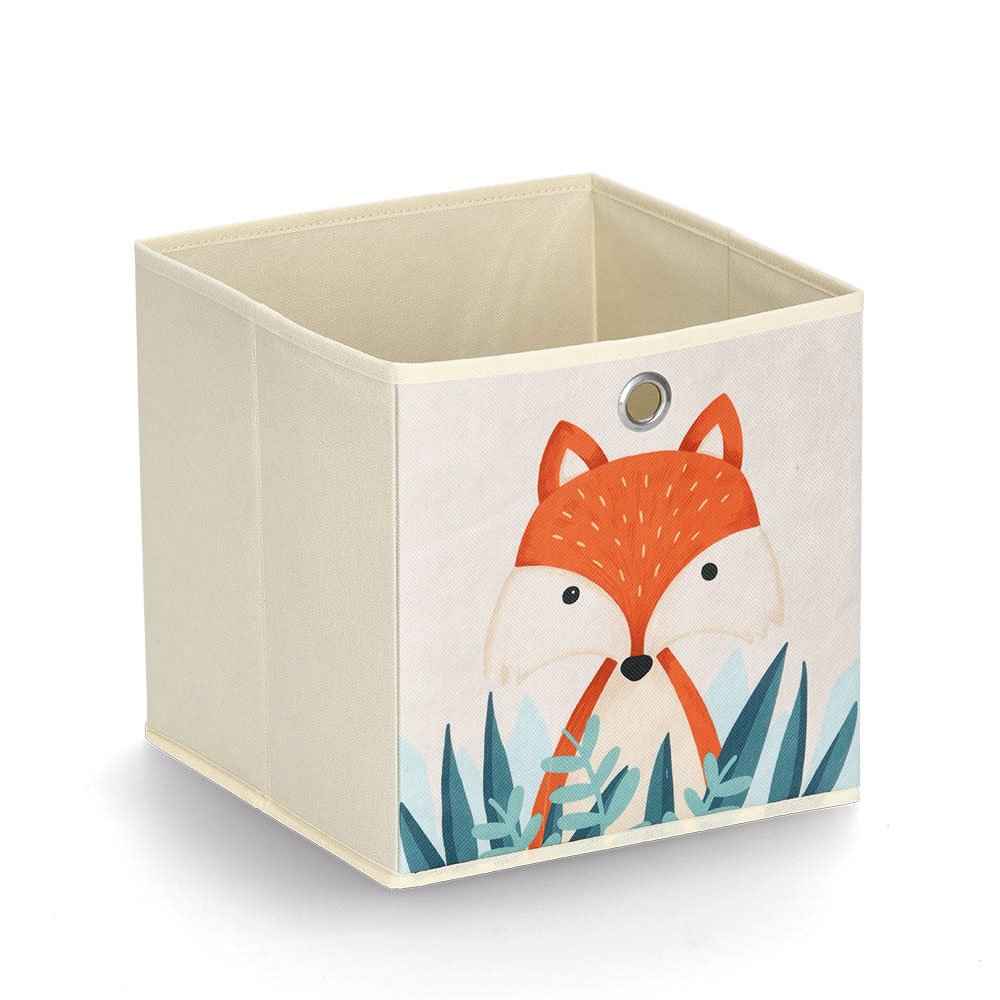 zeller-present-kids-aufbewahrungsbox-fuchs-vlies-beige-28-cm image 1