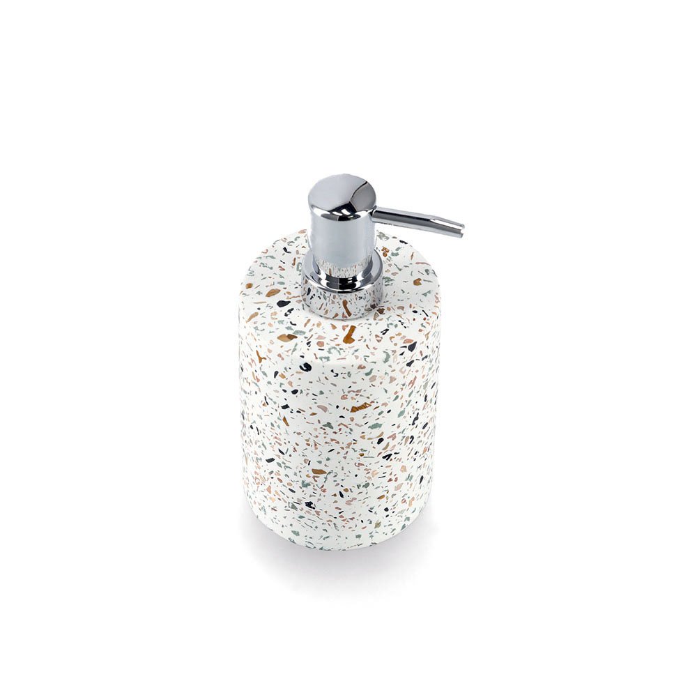 zeller-bad-seifenspender-terrazzo-zement-mit-pumpe image 2