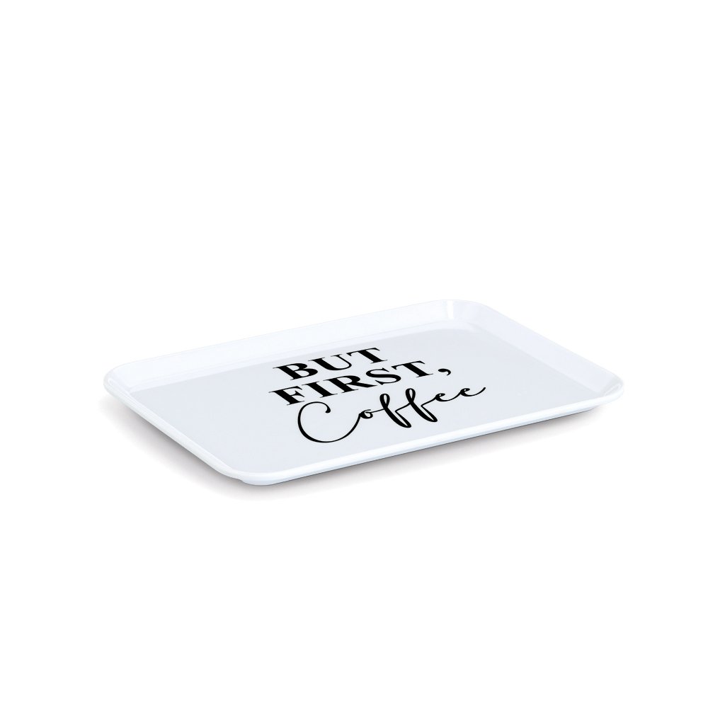 zeller-present-but-first-coffee-tablett-melamin-wei image 1