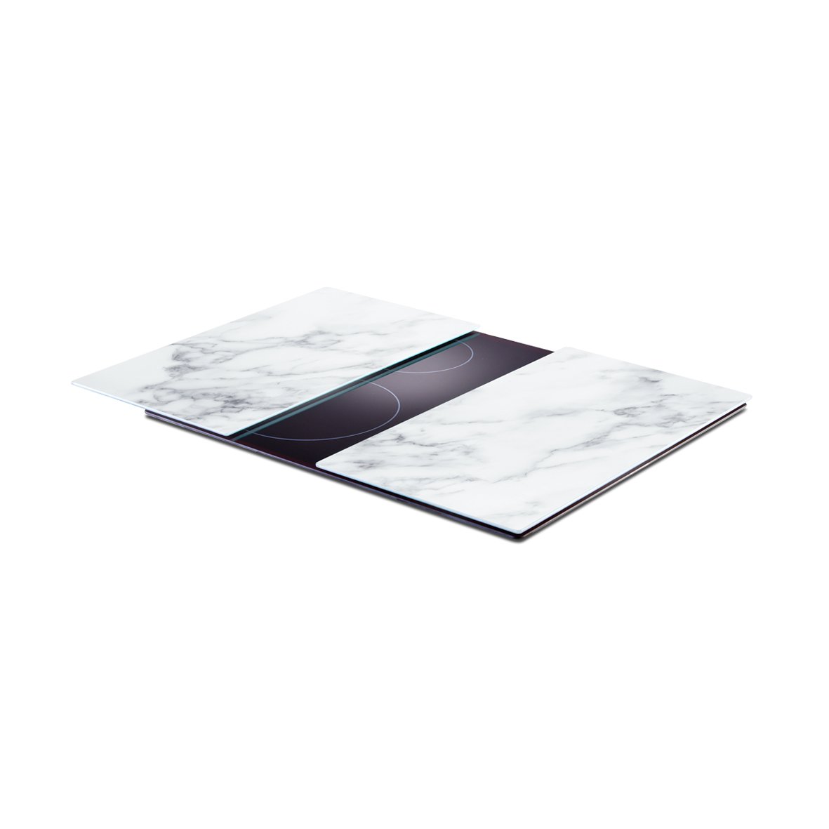 zeller-present-k-che-herdabdeckplatten-marmor-2-tlg-glas image 2