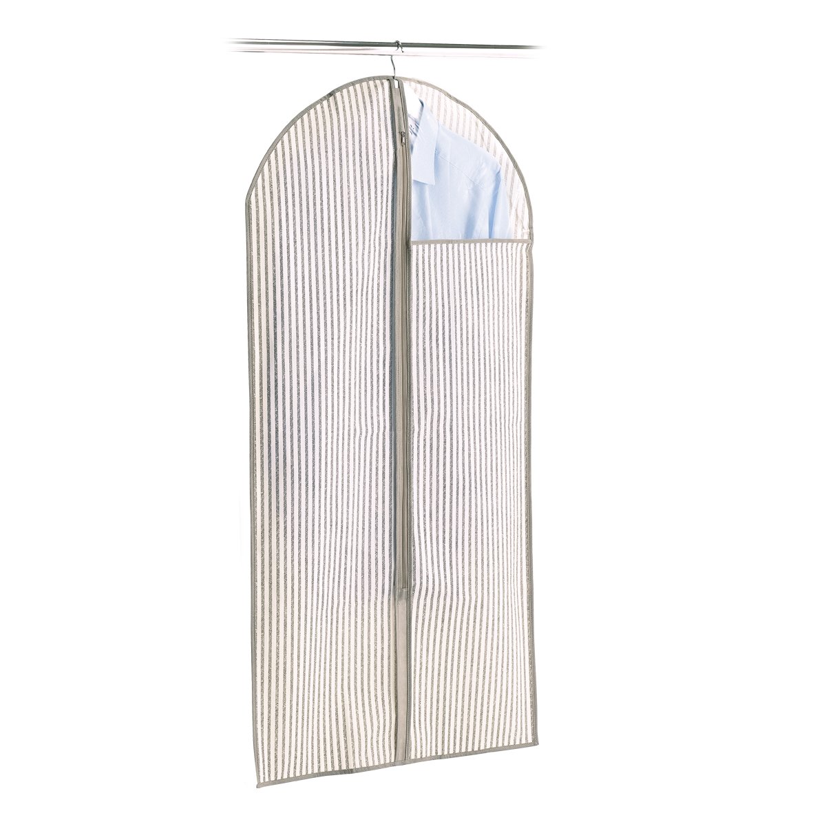 zeller-present-stripes-kleiderh-lle-vlies-beige-fenster image 2