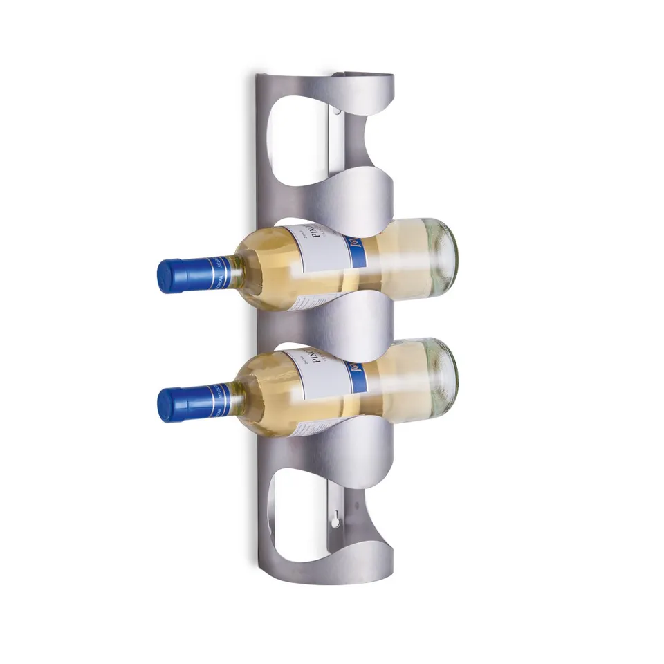 zeller-present-k-che-wand-flaschenhalter-edelstahl-f-r-4-flaschen image 1