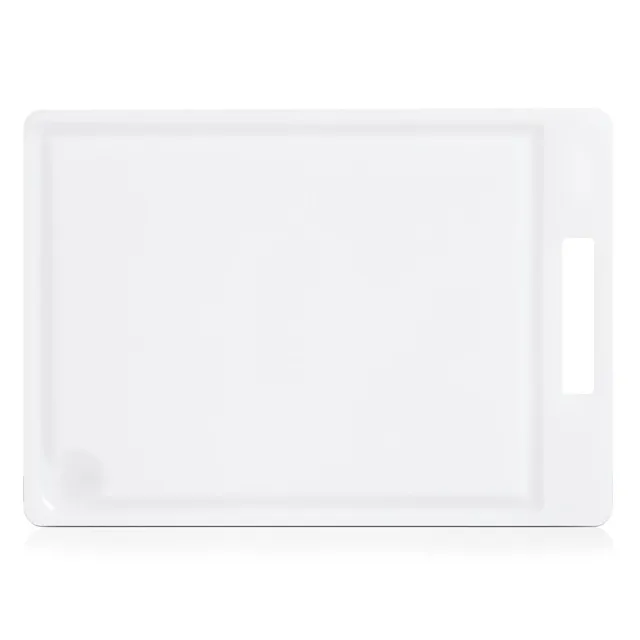 zeller-k-che-schneidebrett-kunststoff-wei-mit-saftrille image 1