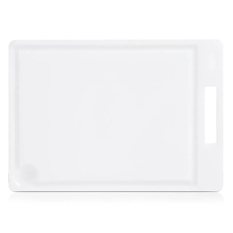 zeller-k-che-schneidebrett-kunststoff-wei-mit-saftrille image 1