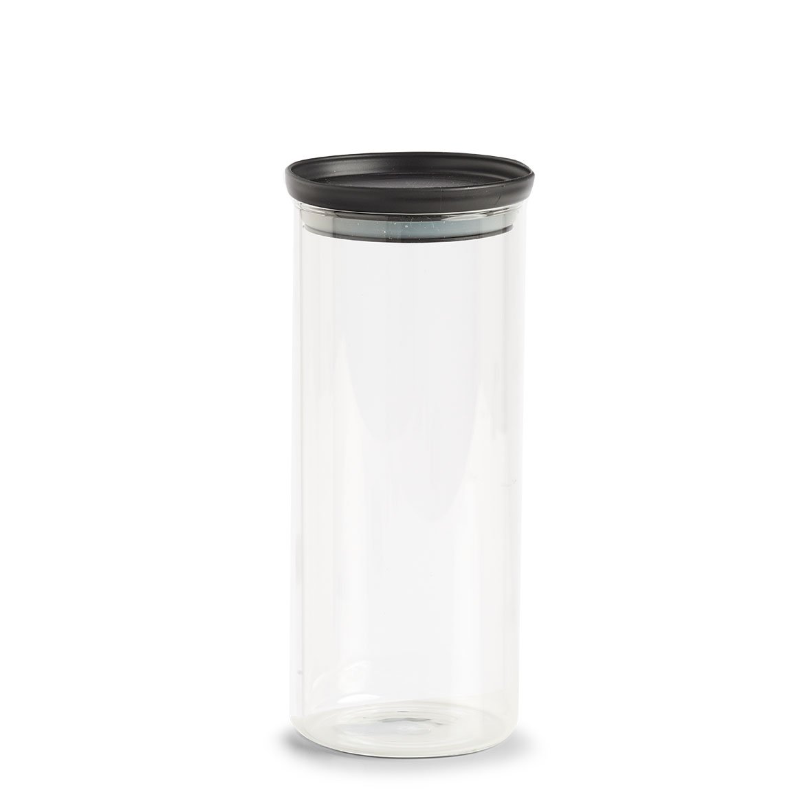 zeller-present-k-che-vorratsglas-1250-ml-schwarz-kunststoffdeckel image 1
