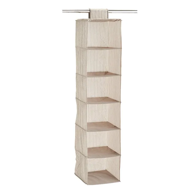 zeller-present-home-h-nge-aufbewahrung-stripes-6-f-cher image 1