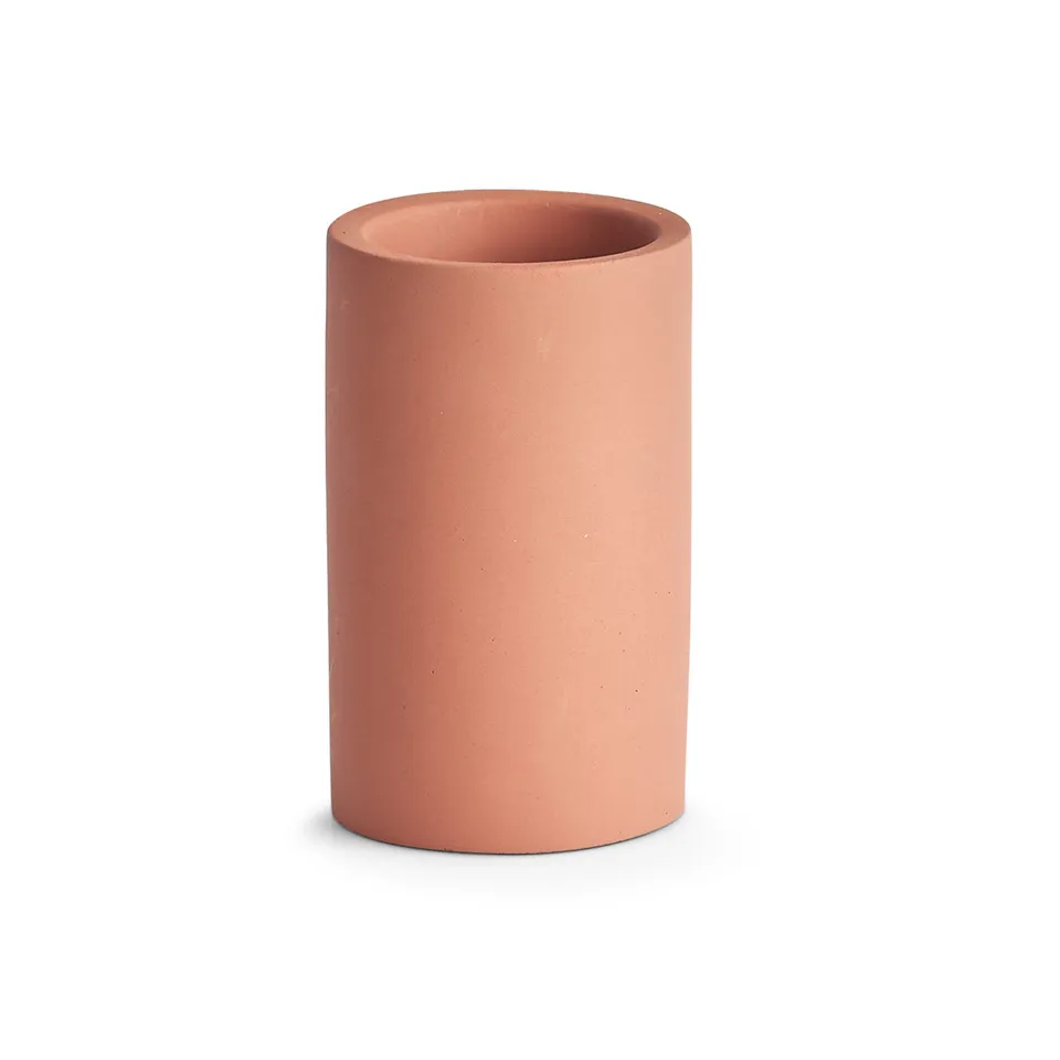 zeller-present-bad-zahnputzbecher-zement-terracotta image 1