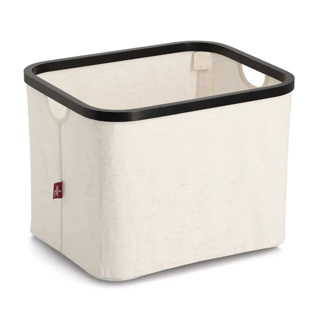 zeller-present-home-aufbewahrungskorb-polyester-creme image 1