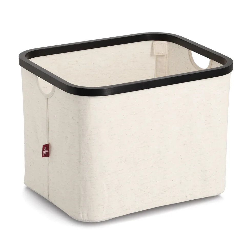 zeller-present-home-aufbewahrungskorb-polyester-creme image 1