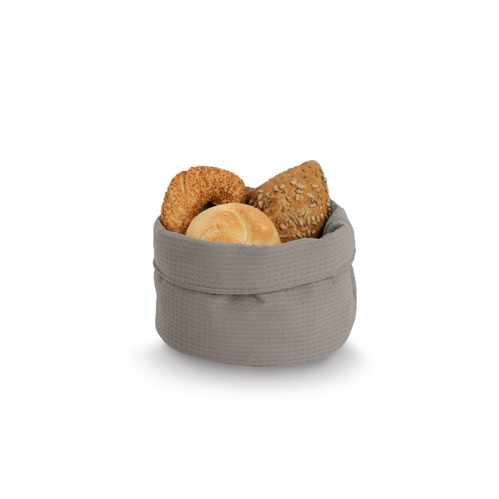 zeller-present-home-living-aufbewahrungskorb-waffelpiqu-taupe image 2
