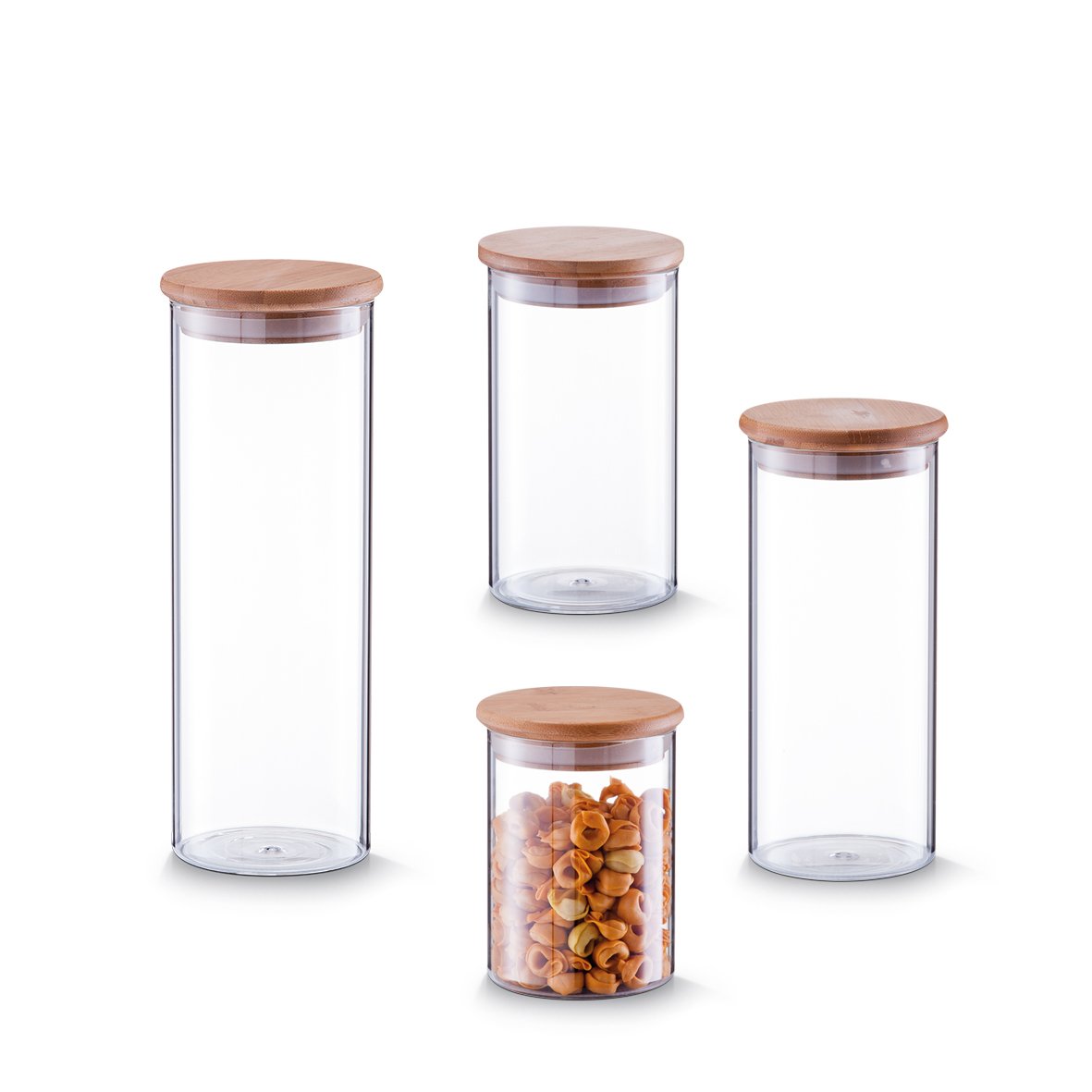 zeller-present-k-che-vorratsglas-bambusdeckel-1000-ml image 2