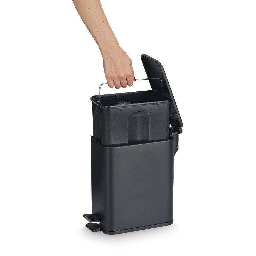 zeller-present-bad-treteimer-5l-soft-close-schwarz-m-lleimer image 2