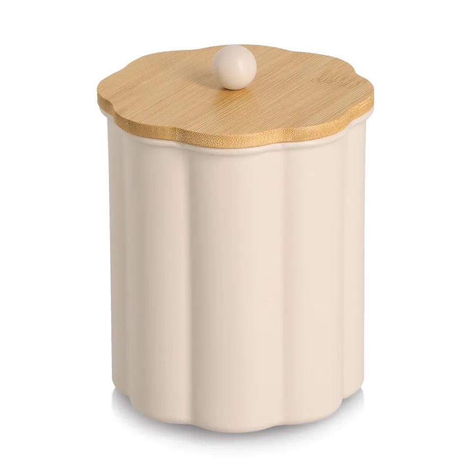 zeller-present-k-che-vorratsdose-1000-ml-metall-beige-bl-te image 1