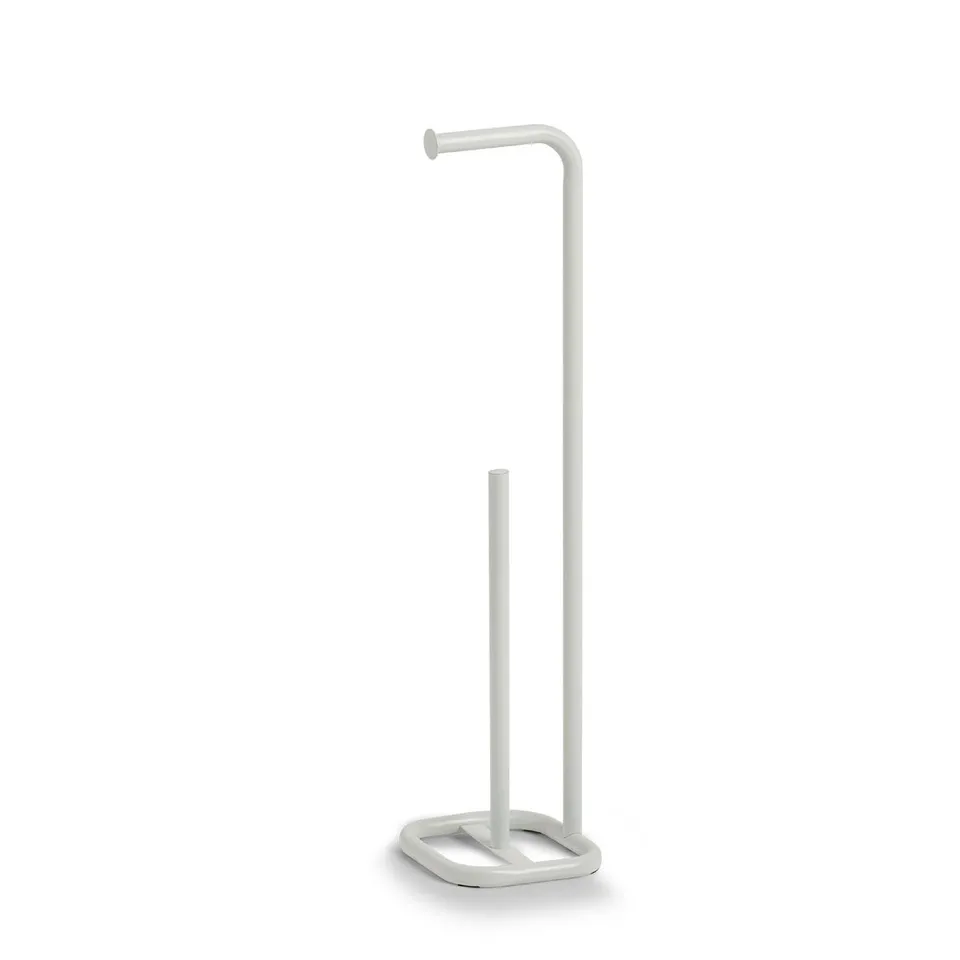 zeller-present-bad-wc-rollenhalter-metall-wei-stehend image 1