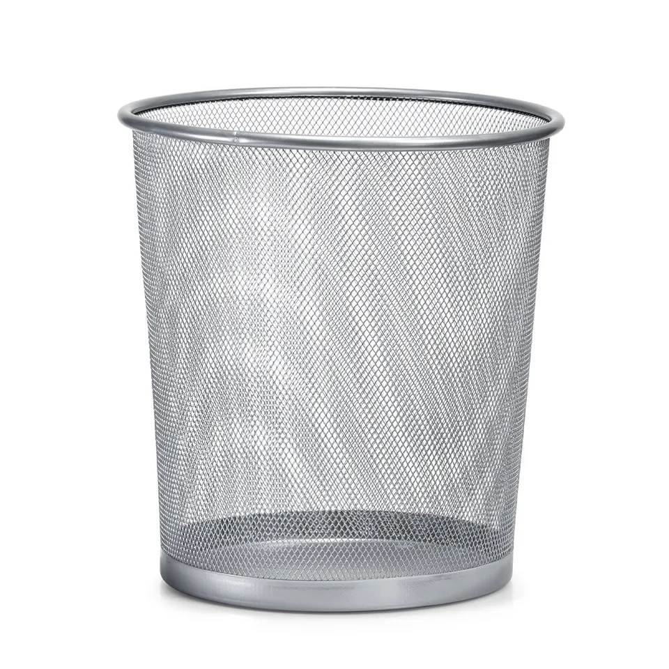 zeller-present-office-papierkorb-mesh-drahtmetall image 1