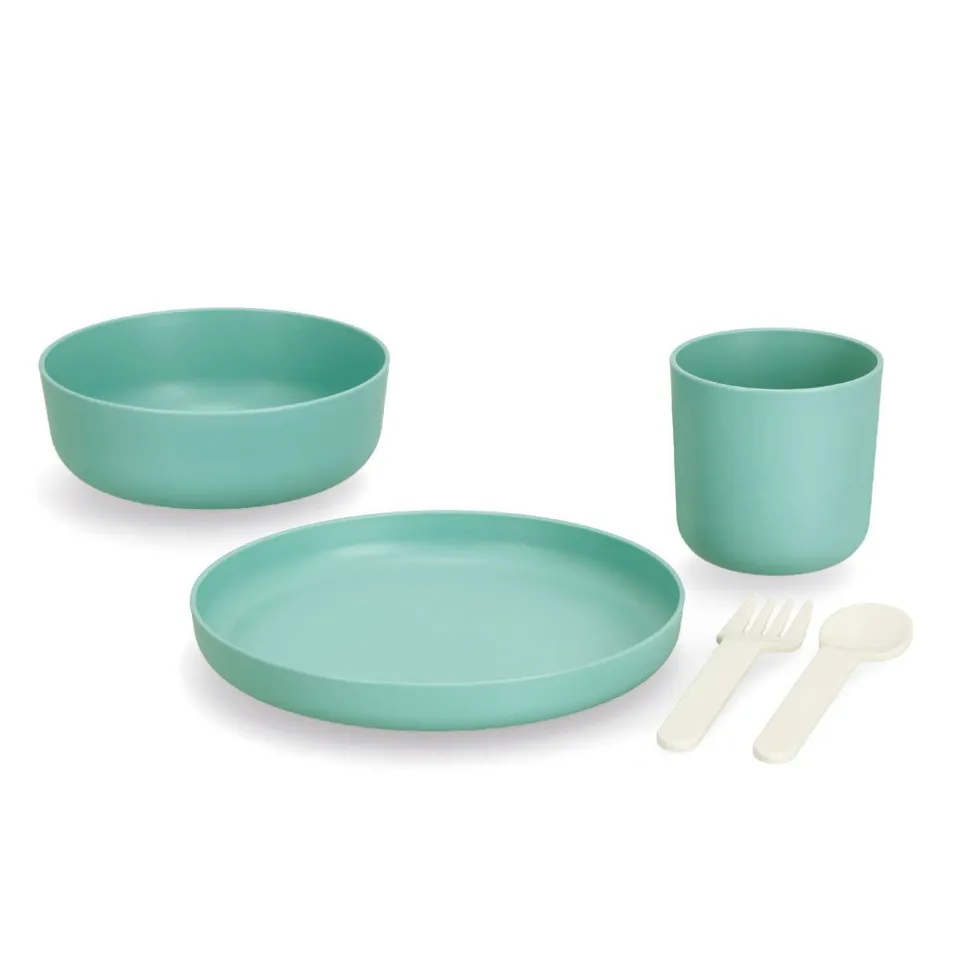 zeller-kids-kinder-geschirr-set-5-tlg-kunststoff-salbei image 1