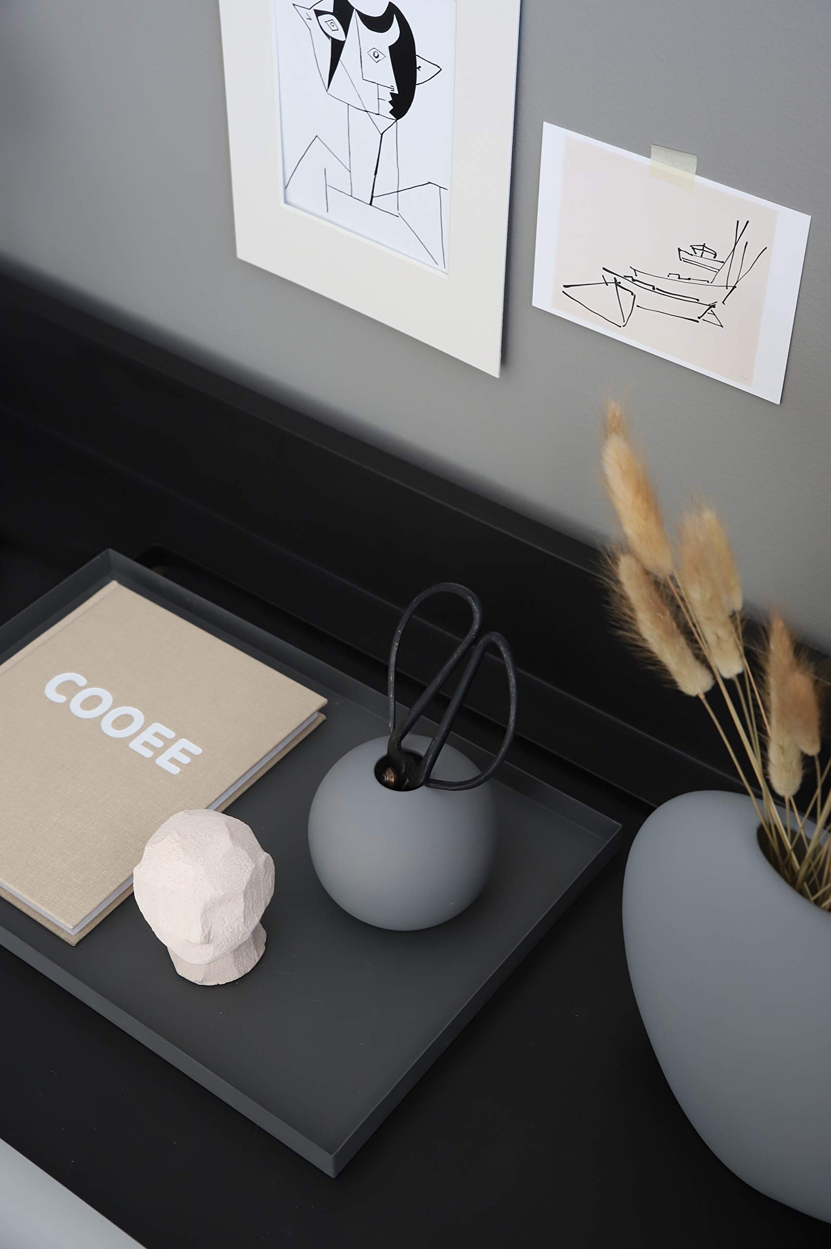 cooee-design-pastille-vase-keramikvase-grau-20-cm-matt image 4