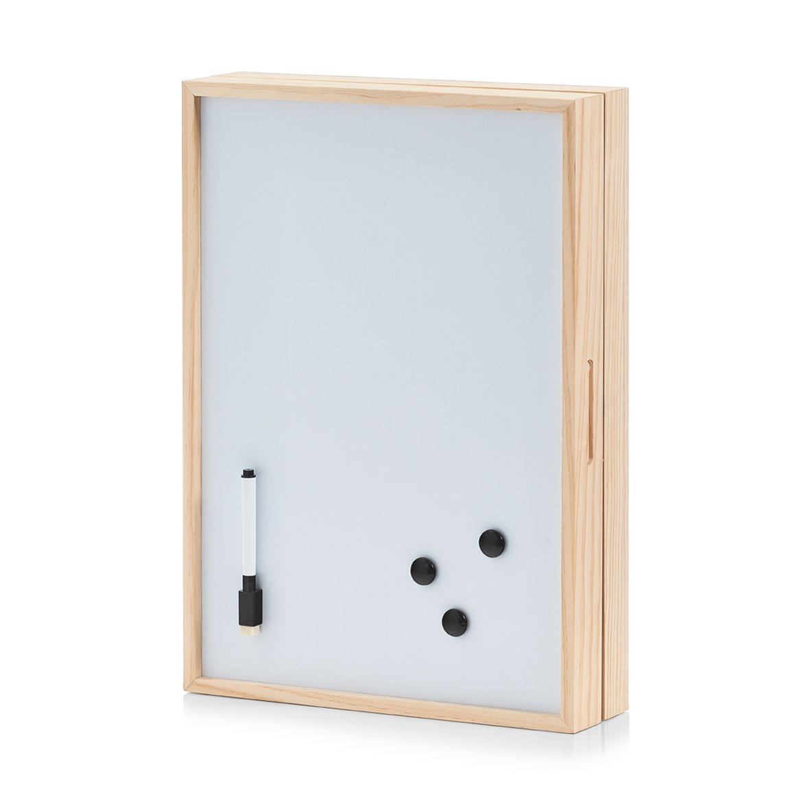zeller-present-home-schl-sselbox-holz-mit-whiteboard image 1