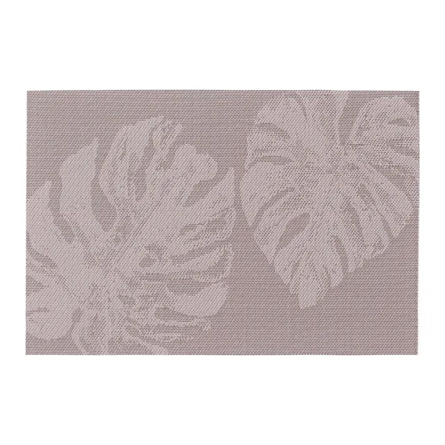 zeller-present-table-platzset-monstera-blatt-kunststoff-pflaume image 1