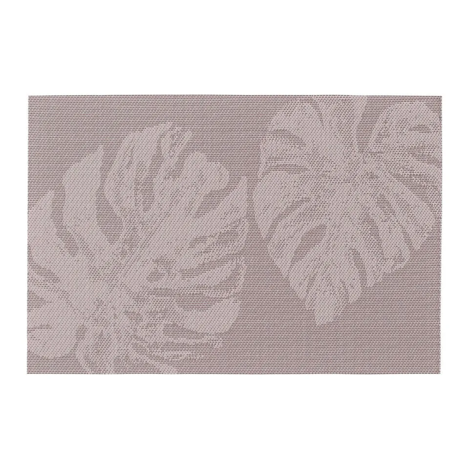 zeller-present-table-platzset-monstera-blatt-kunststoff-pflaume image 1