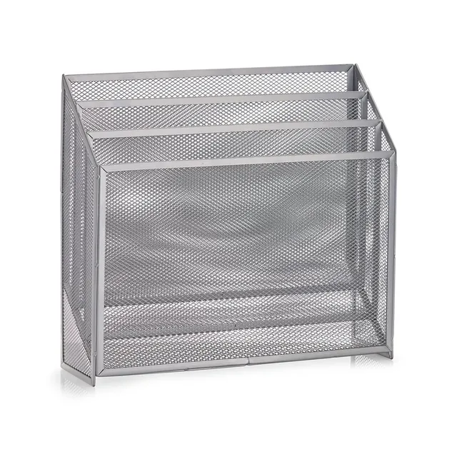 zeller-present-home-living-zeitungsst-nder-mesh-metall image 1