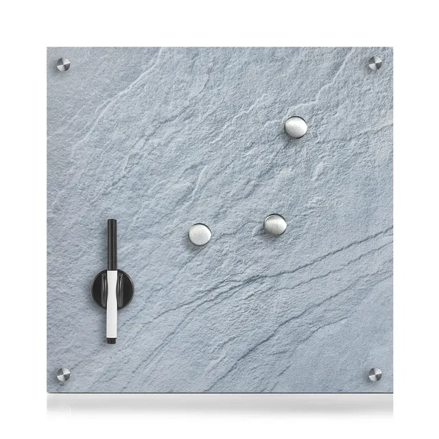 zeller-present-office-memoboard-schiefer-glas-grau image 1