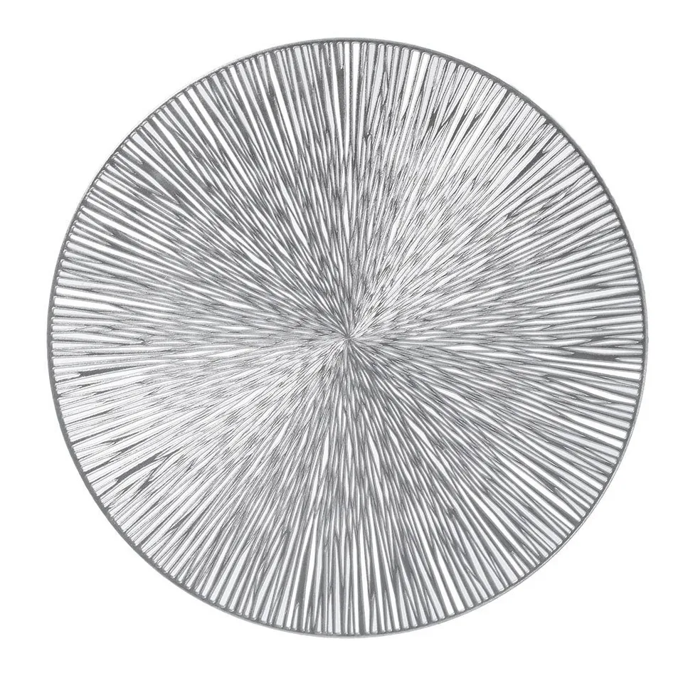 zeller-present-table-platzset-kunststoff-silber-abwischbar image 1